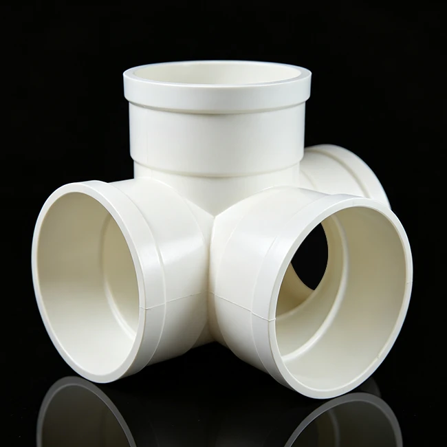 Raccord à quatre voies en PVC 3D-
